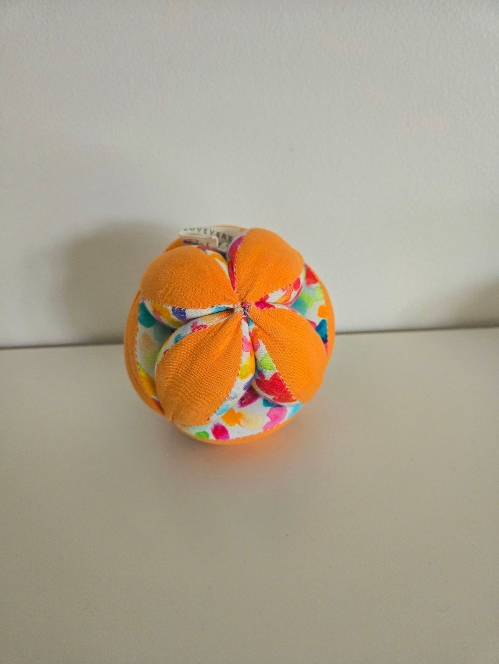 Lovevery Orange Montessori Play Ball | Sensory Baby Toy | EUC